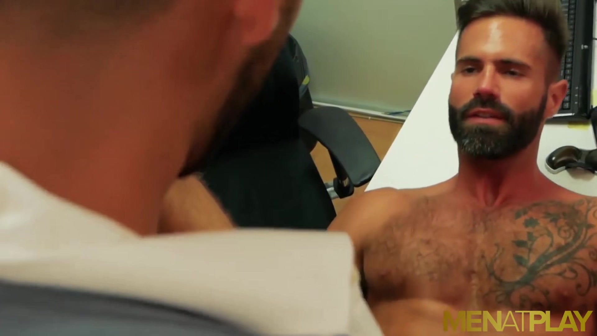 MENATPLAY Suited Men Dani Robles And Mick Stallone Anal Fuck