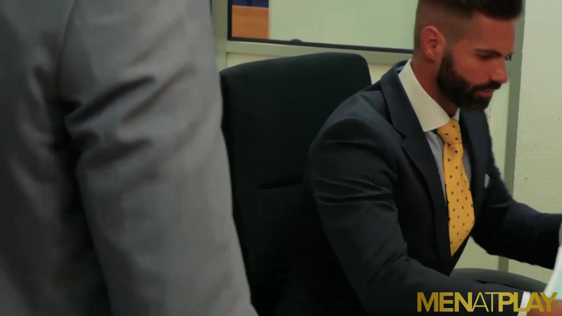 MENATPLAY Suited Men Dani Robles And Mick Stallone Anal Fuck