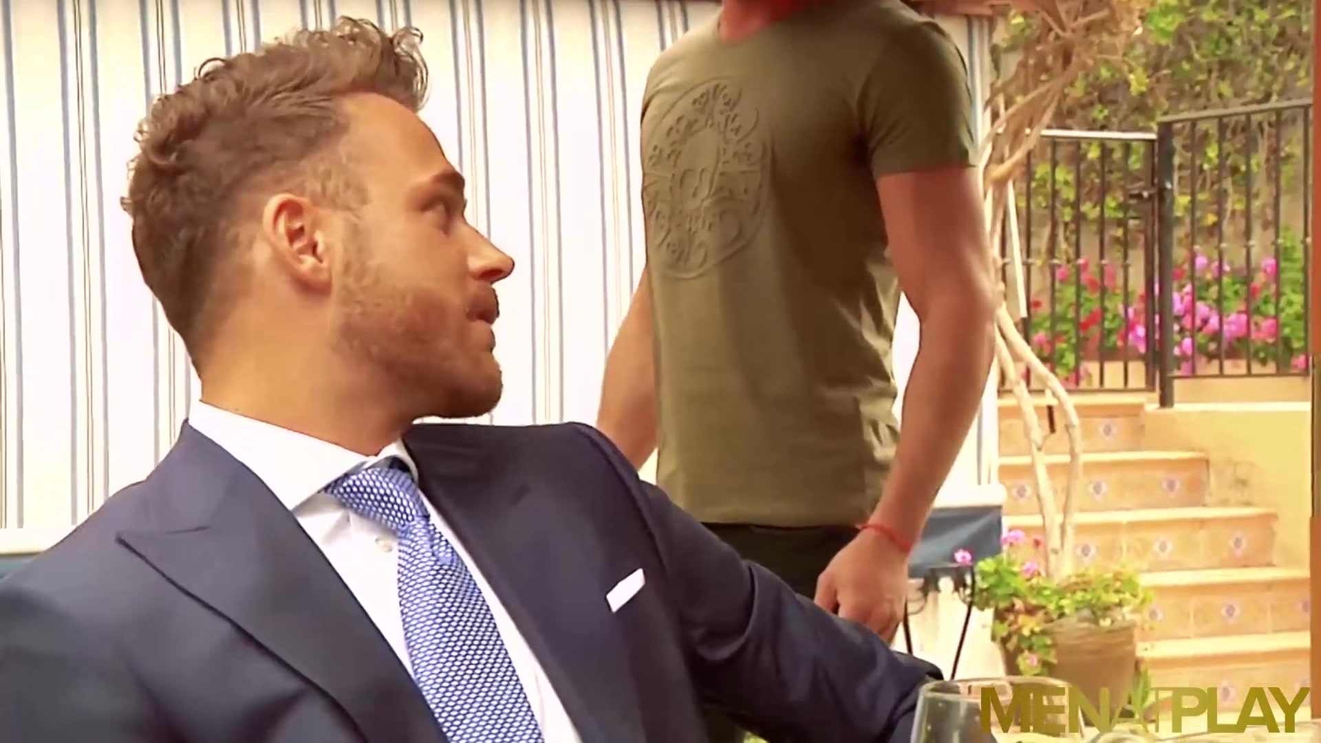 MENATPLAY Suited Men Logan Moore And Massimo Piano Anal Bang