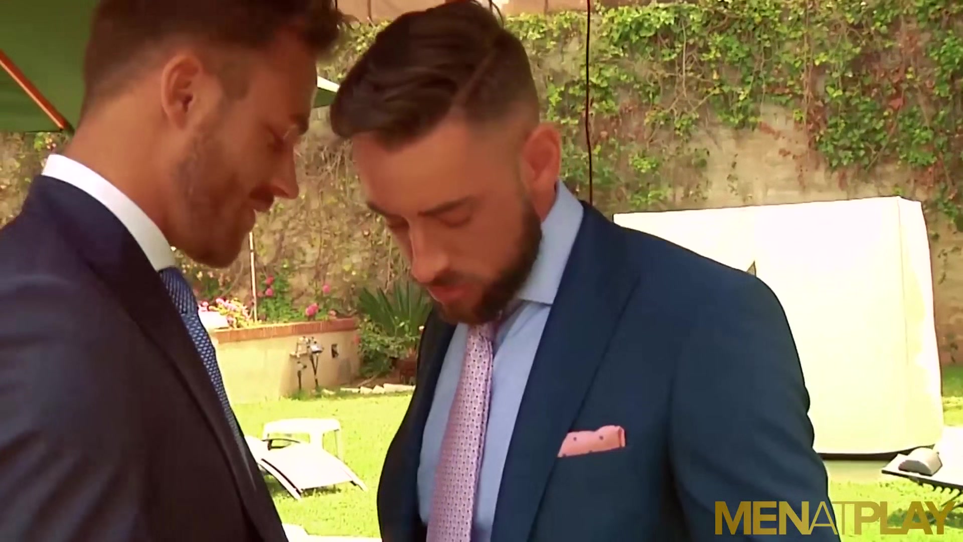 MENATPLAY Suited Men Logan Moore And Massimo Piano Anal Bang