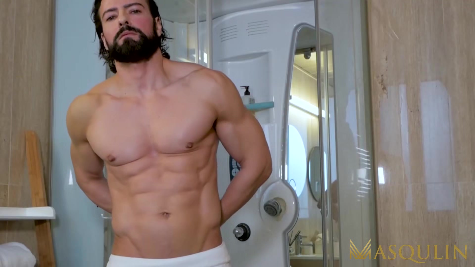 MASQULIN Handsome Latino Miguel Angel Masturbates Cock Solo