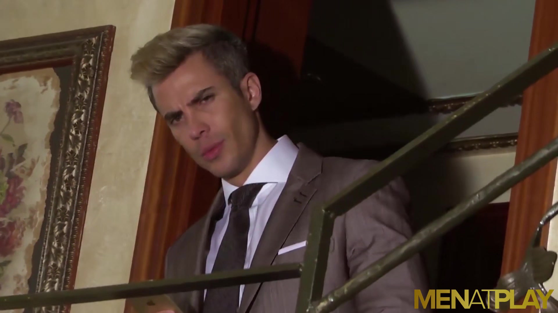 MENATPLAY Men In Suits Maikel Cash And Robbie Rojo Ass Fuck