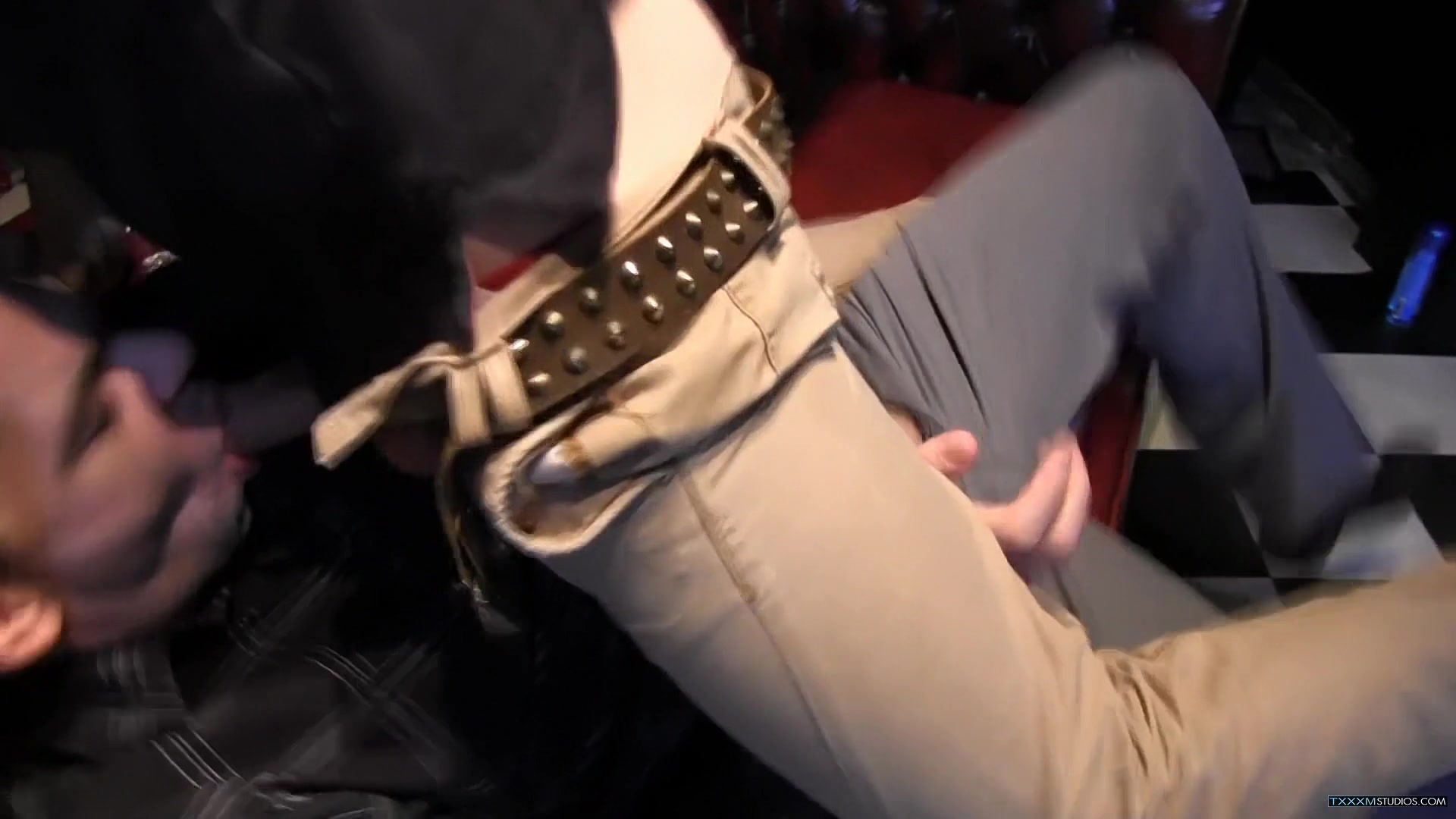 Leather Couch Butt Banging - Scott Davies & Matt Brooks