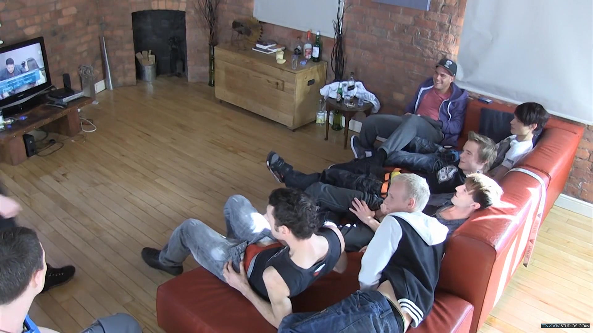Party Time For Cock-Crazed Boys - 1 - Aaron Aurora, Shaun Mann, Alex Steele, Luke James & Lex Blon
