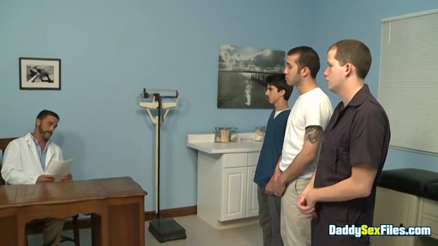 Cock Crazed In The Docs Office - Joe Parker, Mike Chambers, Austin Ryan, Devin Moss, Sailor