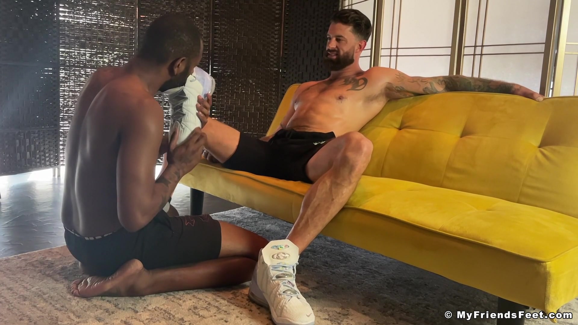 Alpha's Big Feet Worshiped - Alpha