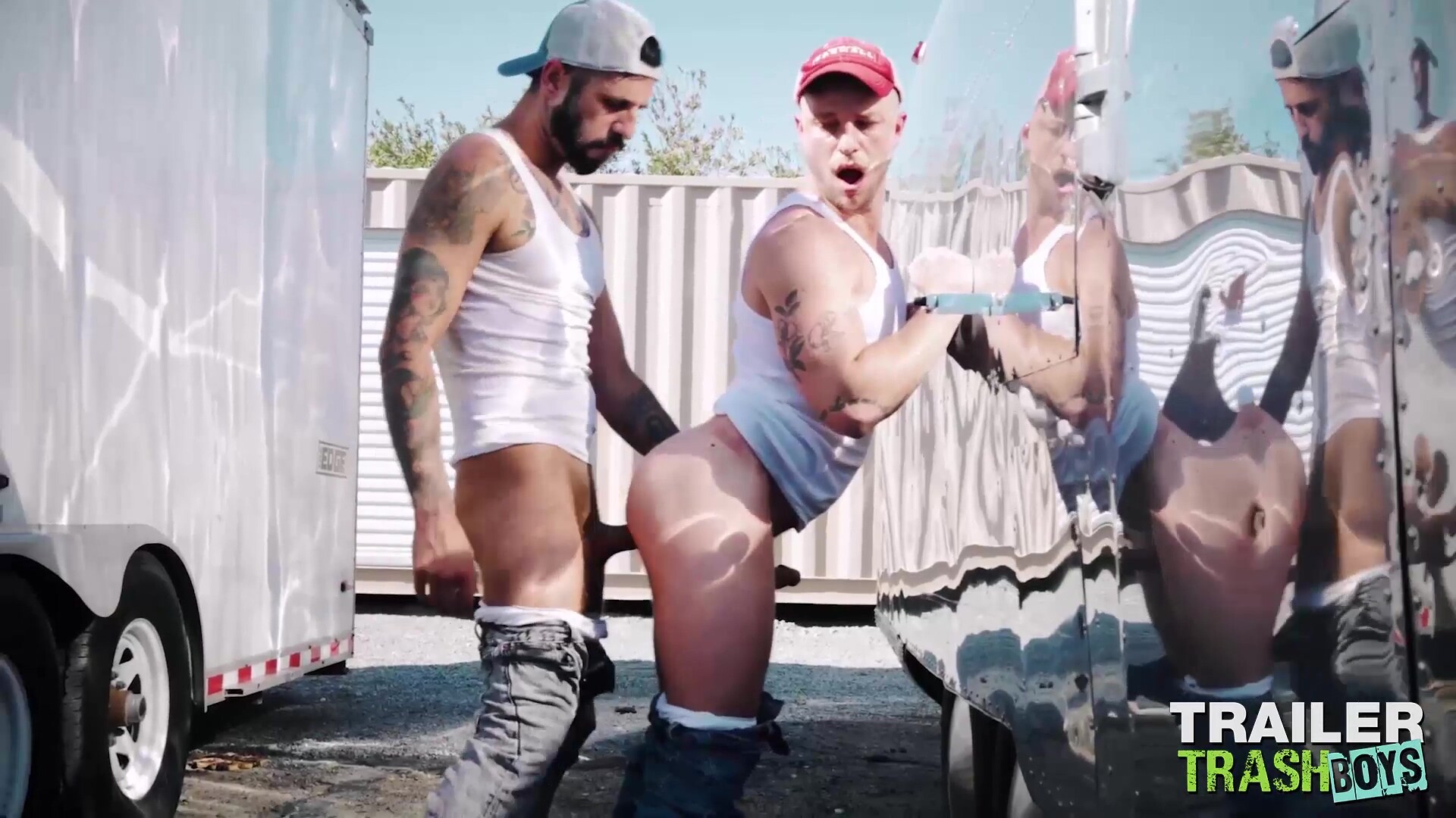 TRAILERTRASHBOYS Bryce Hart And Romeo Davis Raw Breed Hard