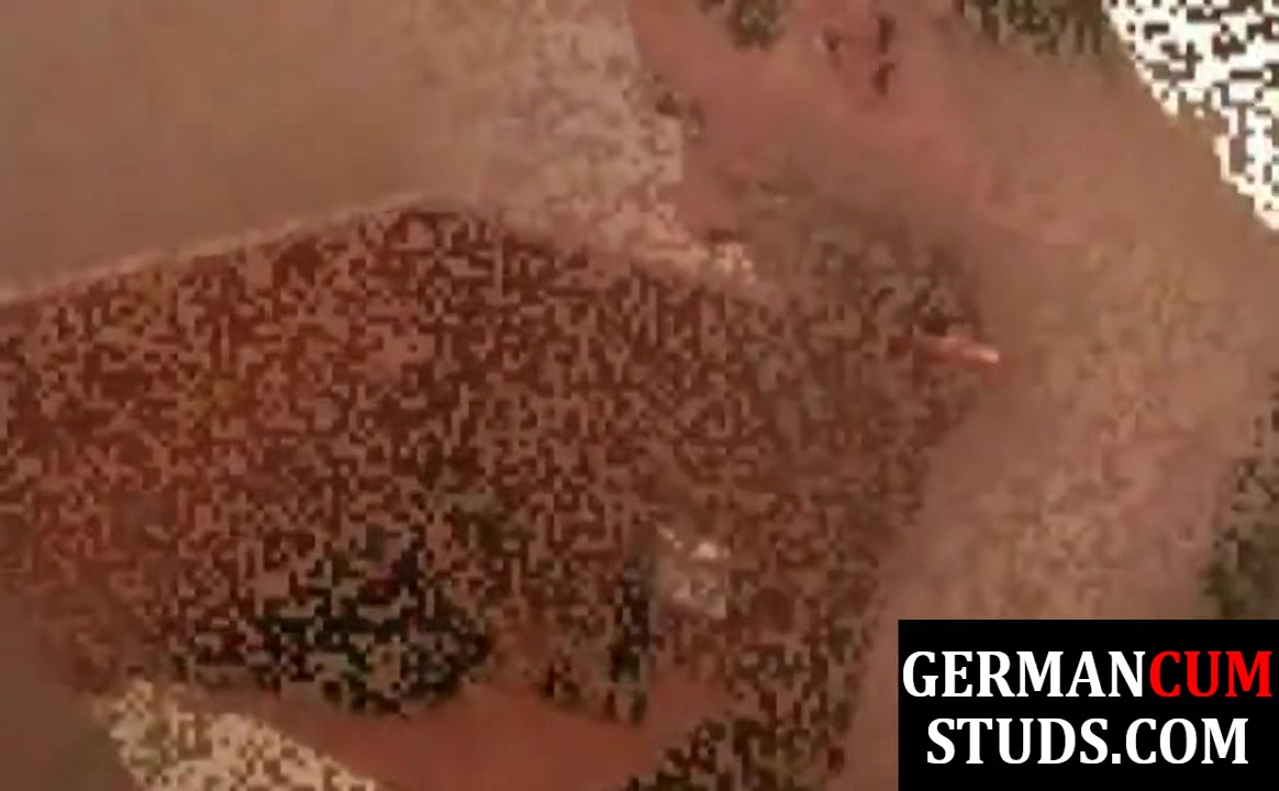 Pierced german wolf cums after drilling ass