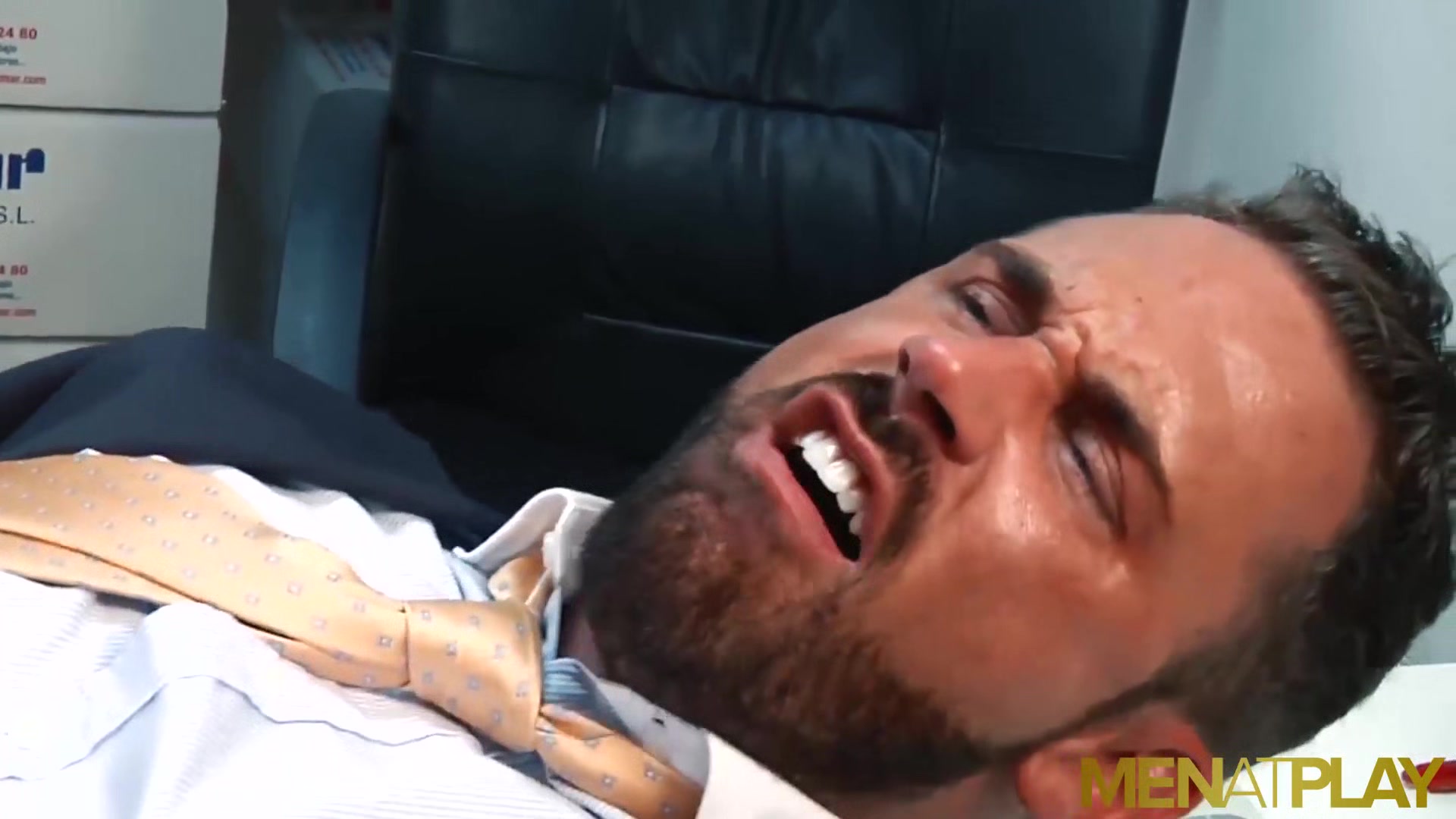 MENATPLAY Hunk In Suit Logan Moore Logan Moore Anal Fucked