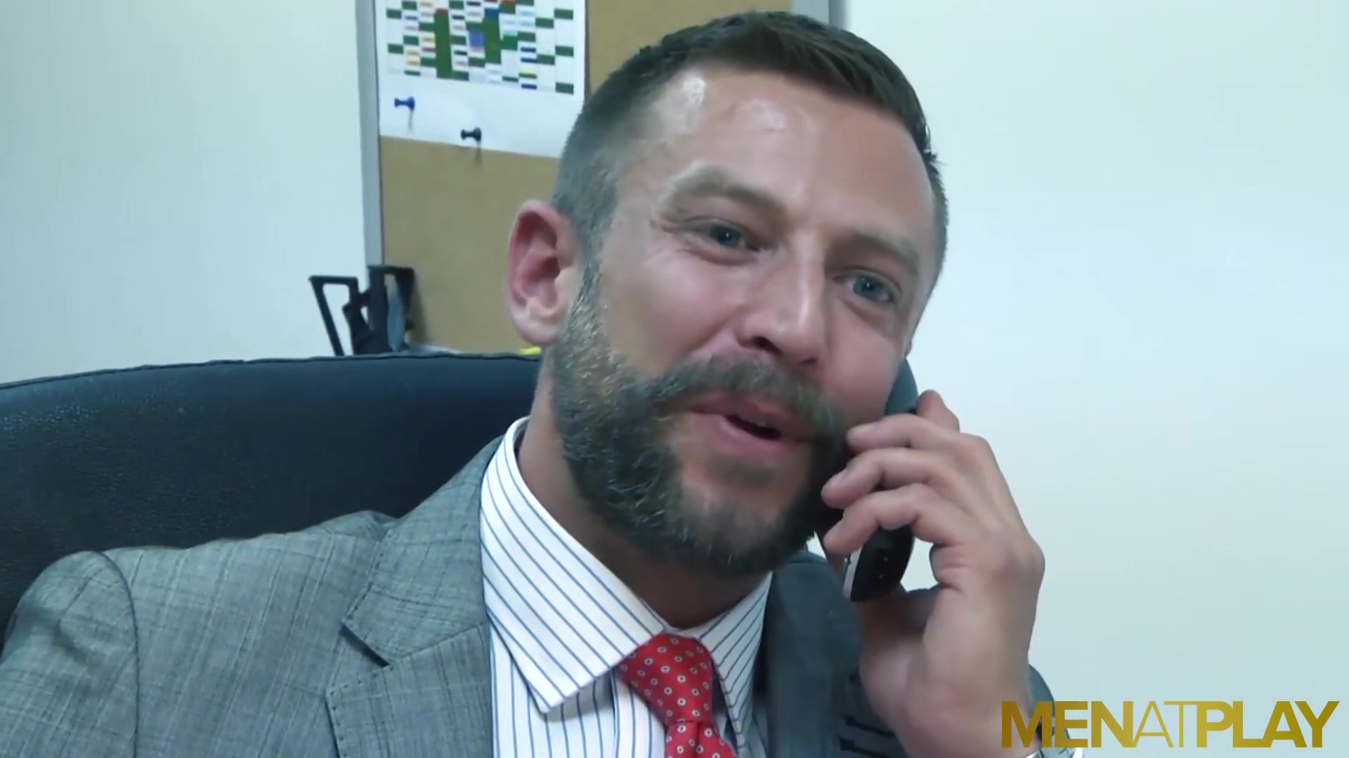 MENATPLAY Hunk In Suit Logan Moore Logan Moore Anal Fucked