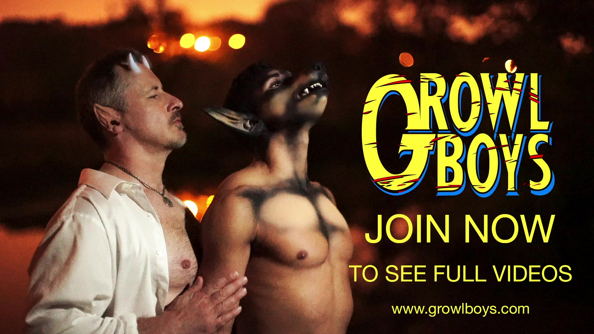 GrowlBoys - Cum dump boy takes another huge cock from towering satyr