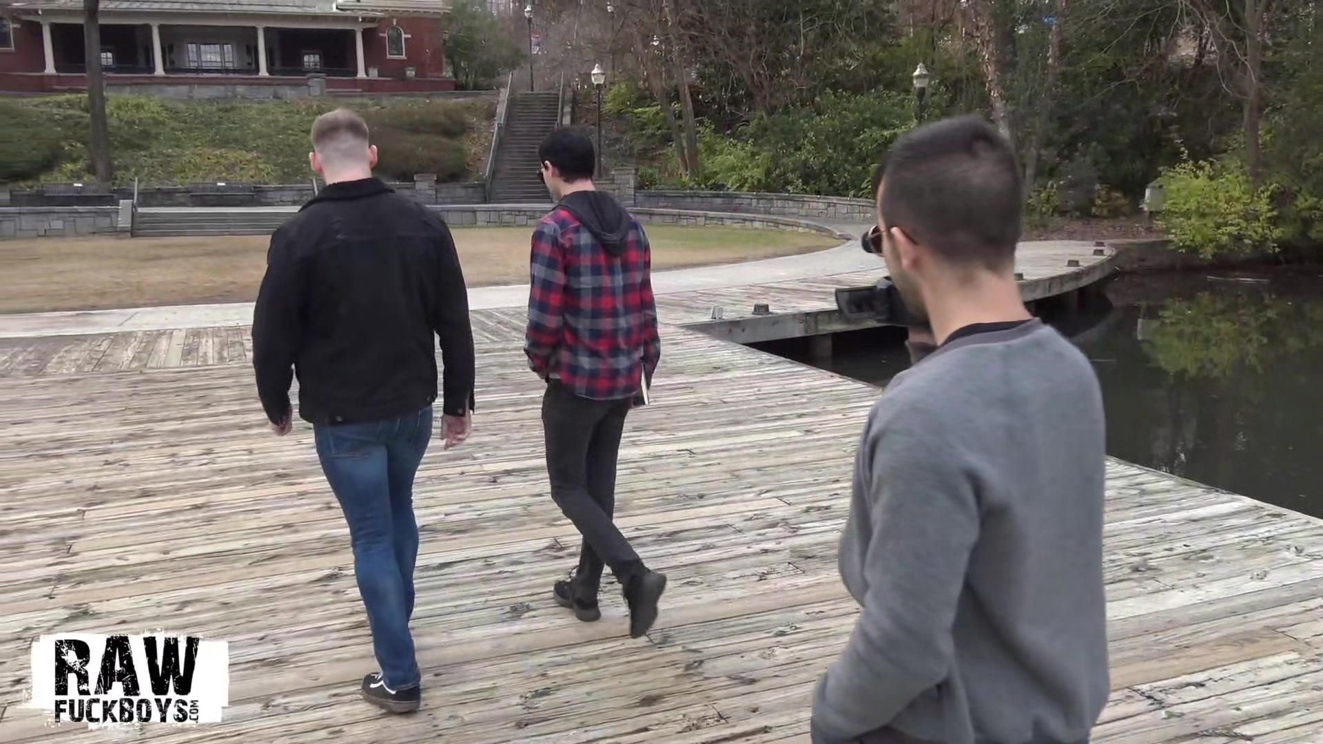 RAW FUCK BOYS - Dark-haired boy rims hot DILF then gets power fucked