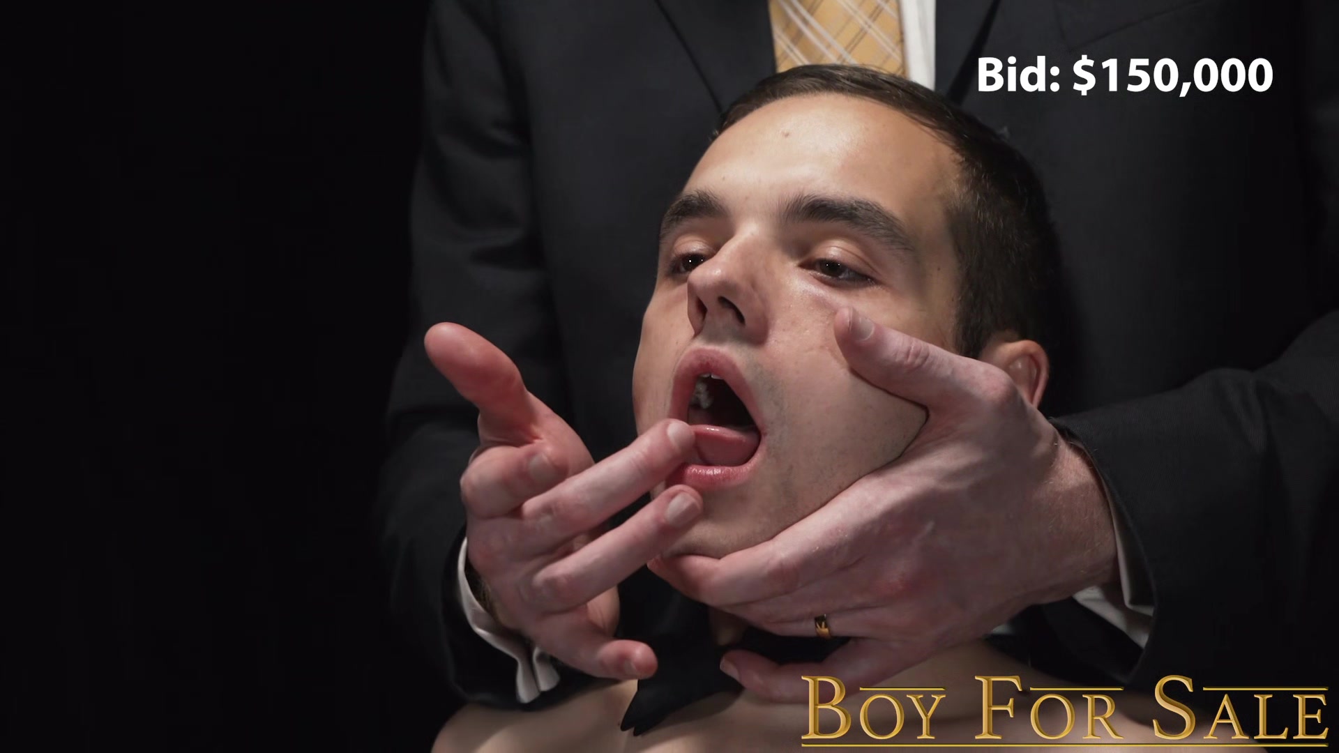 BOY FOR SALE - Slave boy serves silver DILF Dallas Steele's raw cock