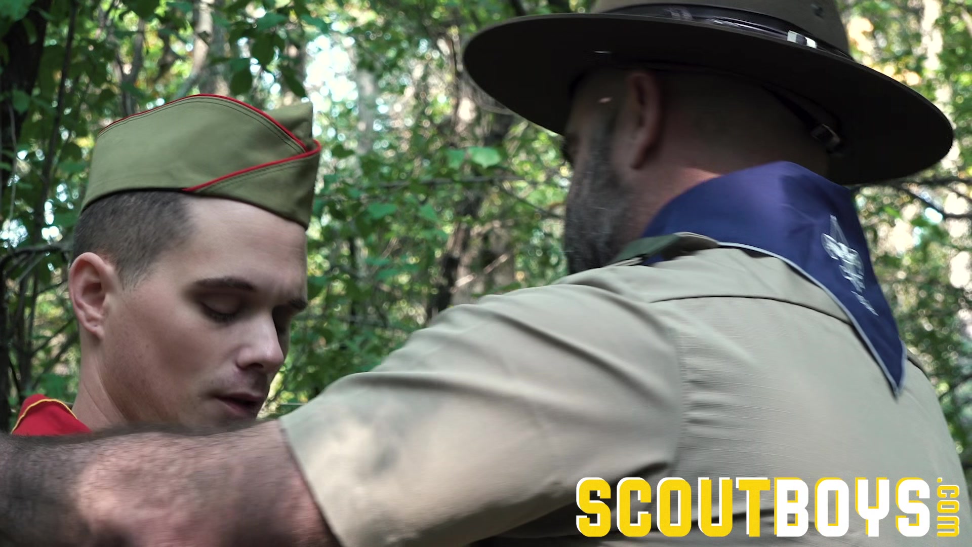 ScoutBoys - Pervy hung Scoutmaster barebacks hot boy scout on hammock