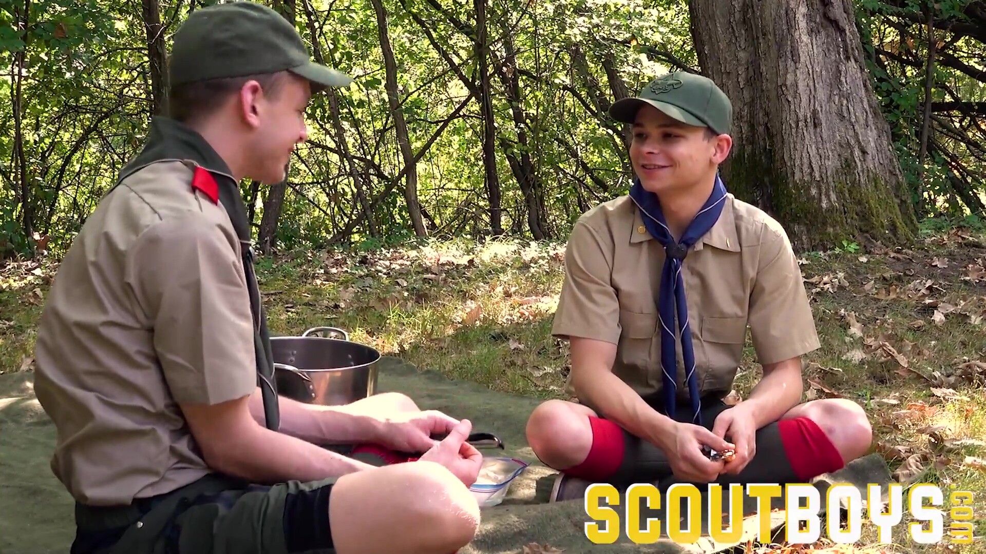 ScoutBoys Sexy scouts in uniform fuck raw outside