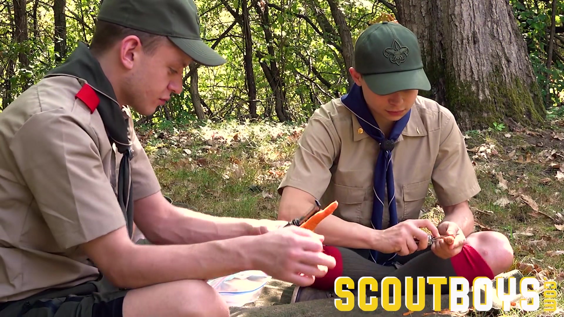 ScoutBoys Sexy scouts in uniform fuck raw outside