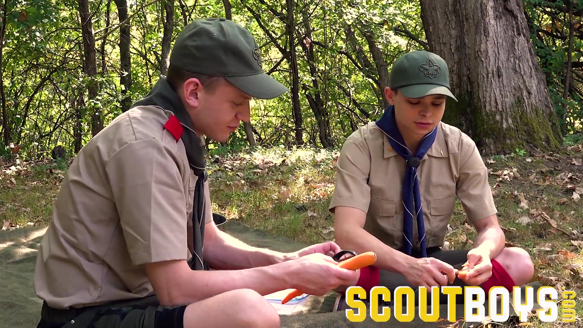 ScoutBoys Sexy scouts in uniform fuck raw outside