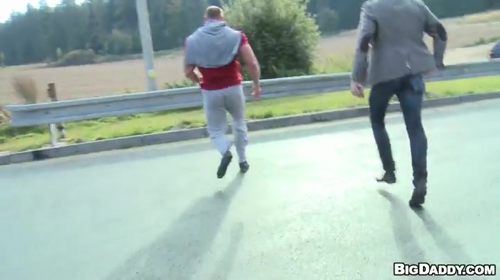 Muscular Studs Fuck in The Grassy Field!