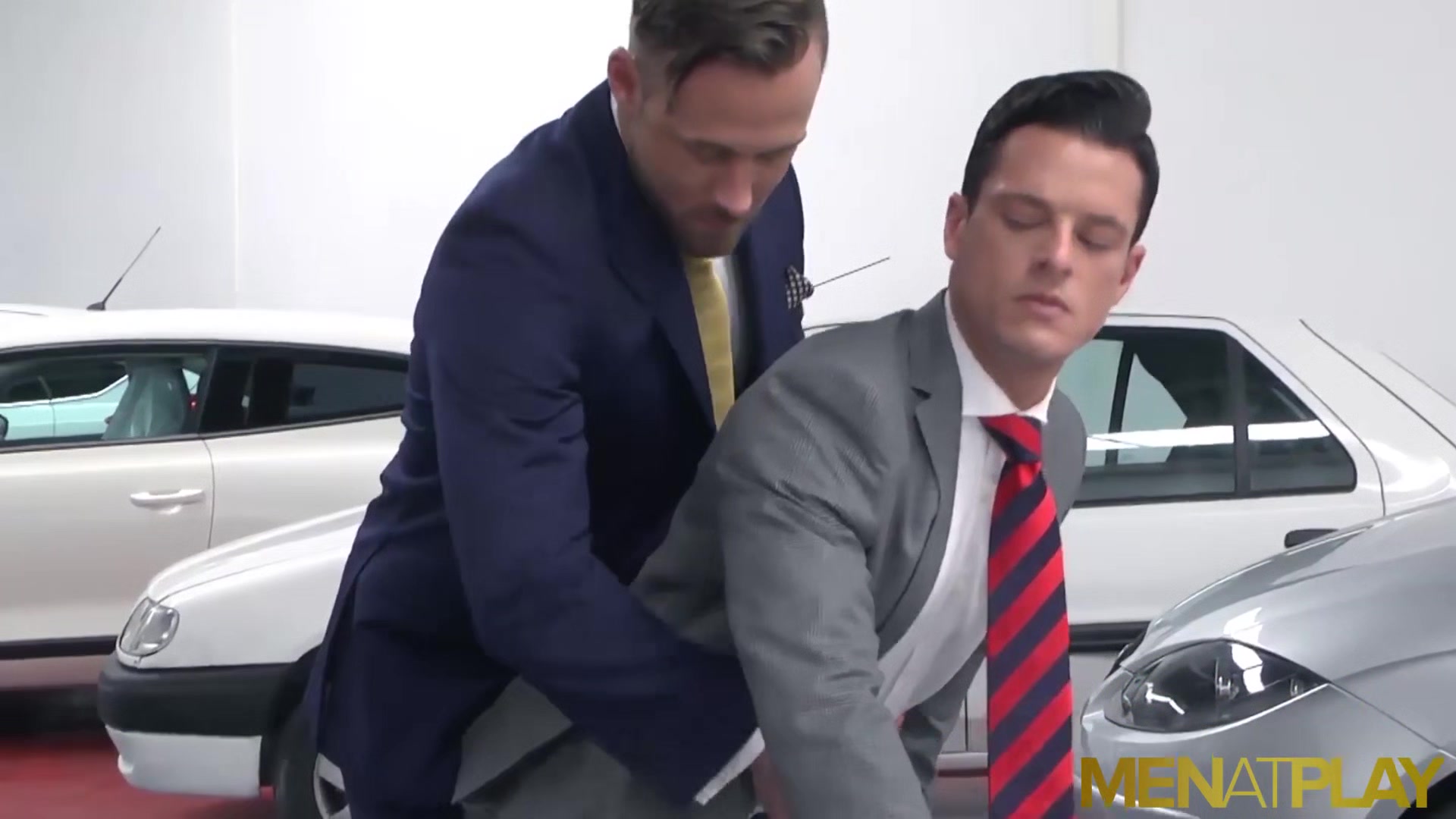 MENATPLAY Men In Suits Logan Moore And Rex Cameron Anal Fuck