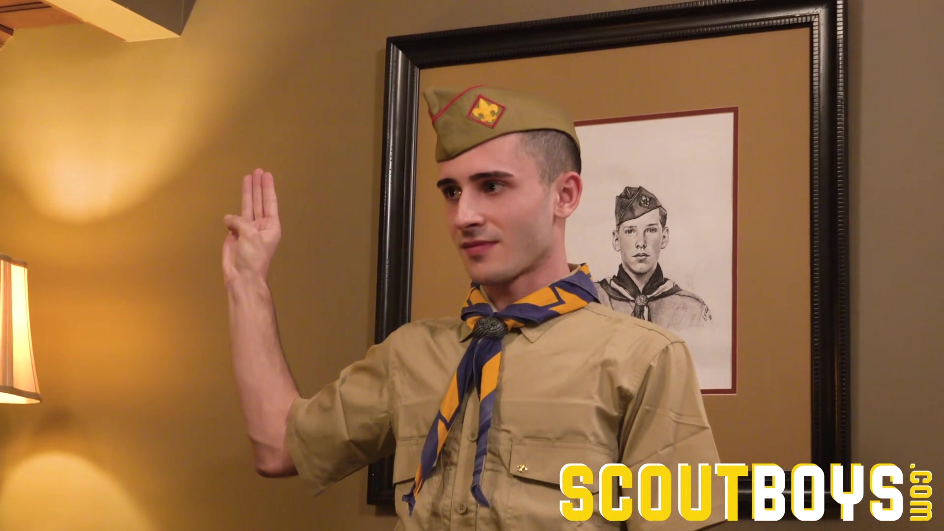 ScoutBoys Skinny cute virgin used and fucked by hung scout leader