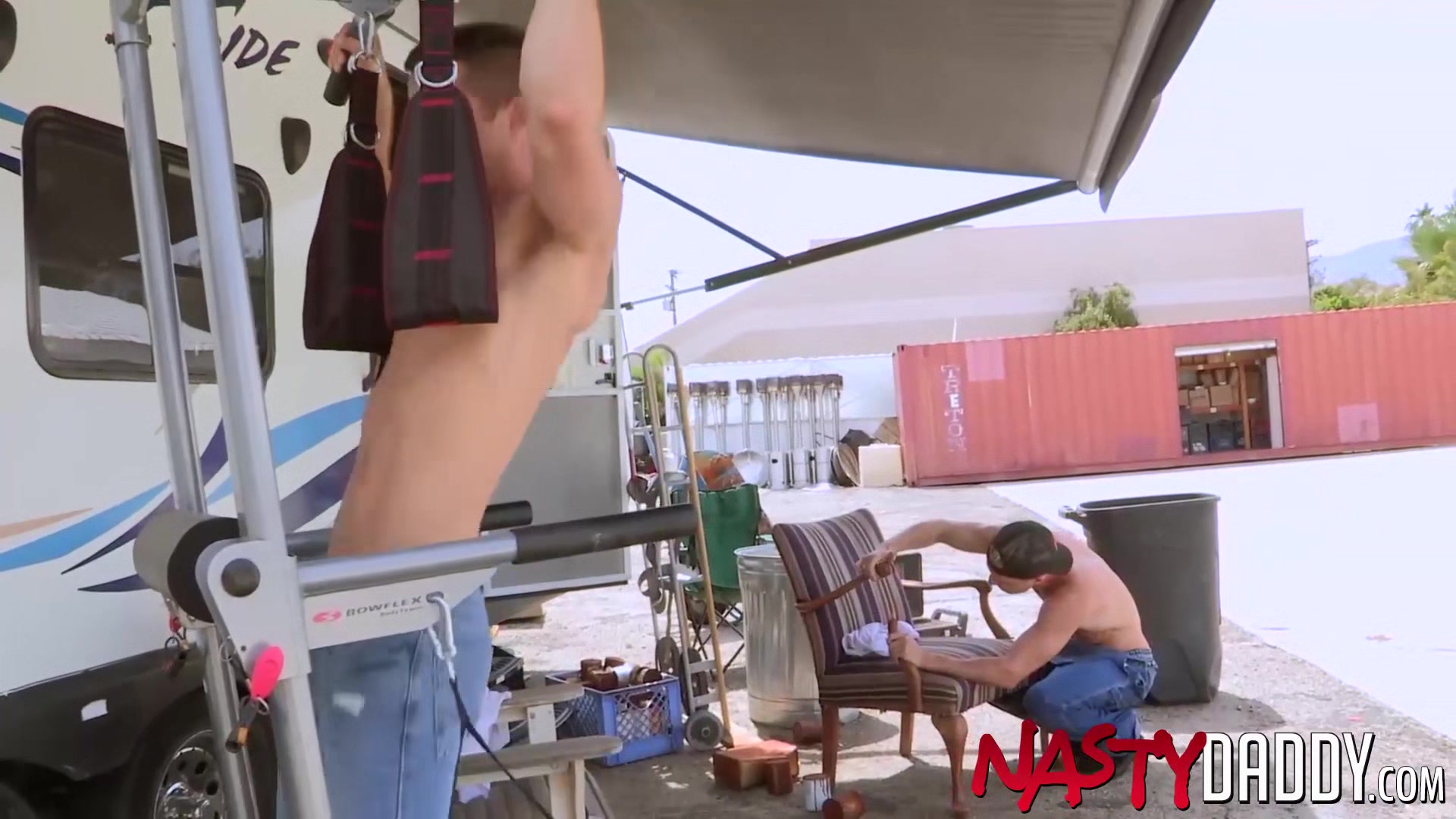 NASTYDADDY Athletic Nic Sahara Barebacks Ian Frost Outdoor