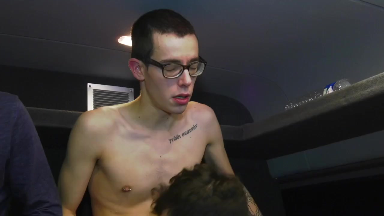 French gang bang in a bus - CrunchBoy