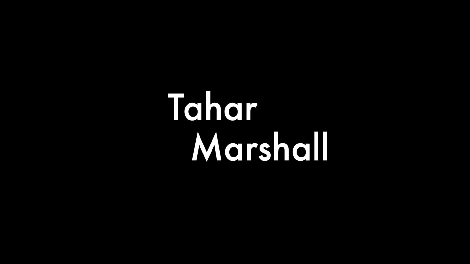 Tahar and Marshall
