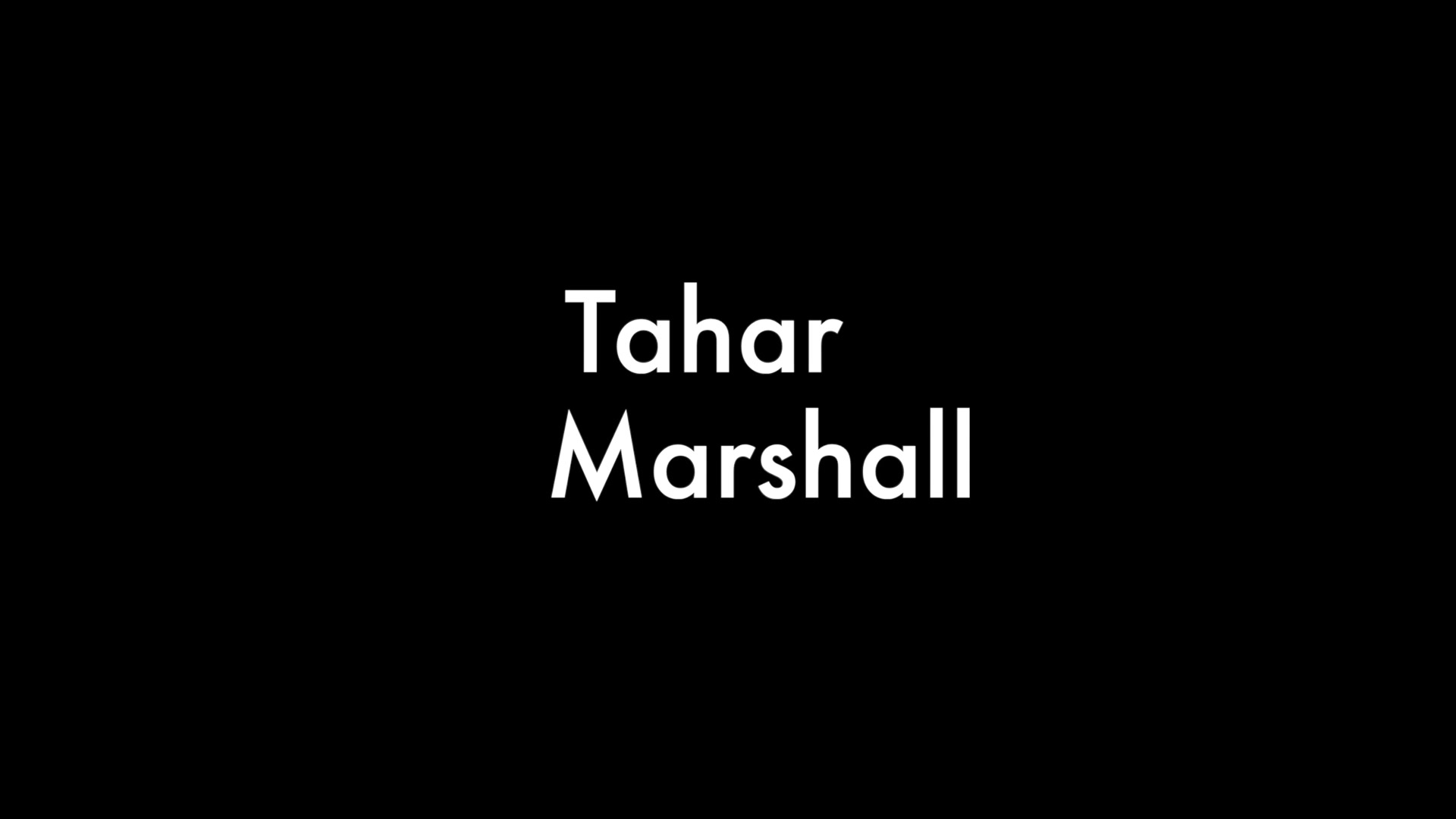 Tahar and Marshall
