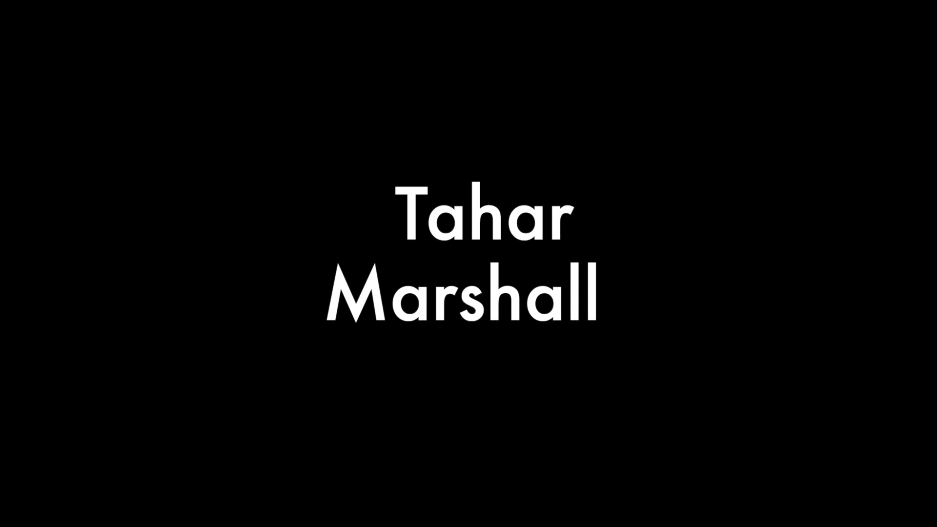 Tahar and Marshall