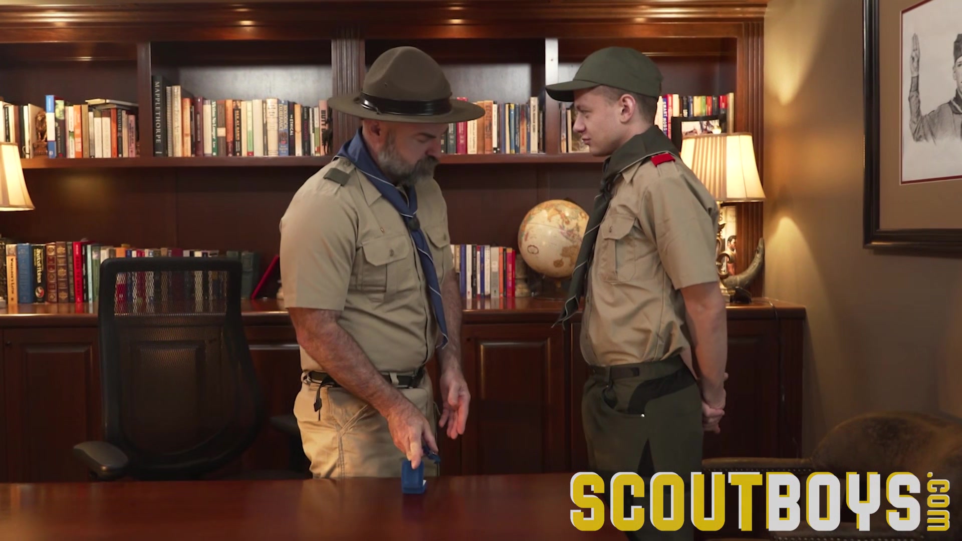 ScoutBoys Older hairy man bareback fucks and breeds horny young Step son