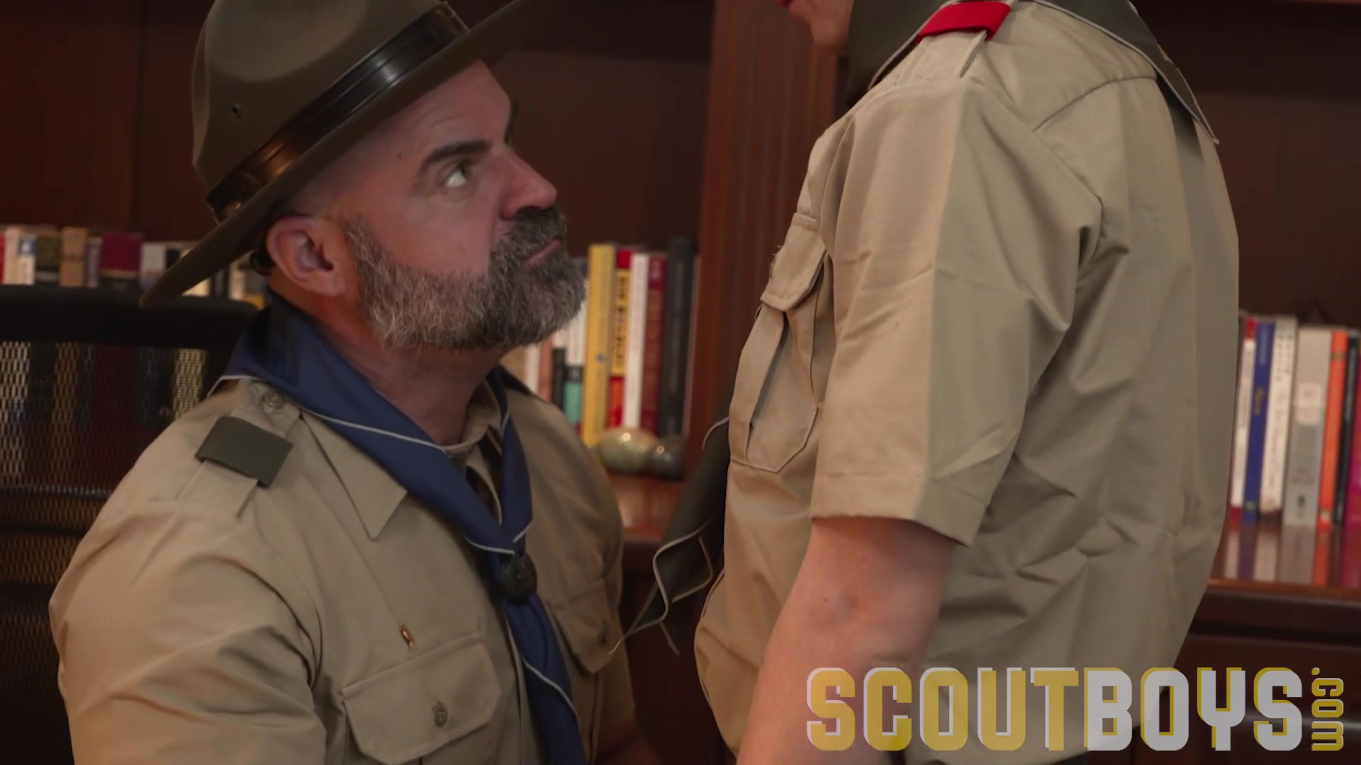 ScoutBoys Older hairy man bareback fucks and breeds horny young Step son