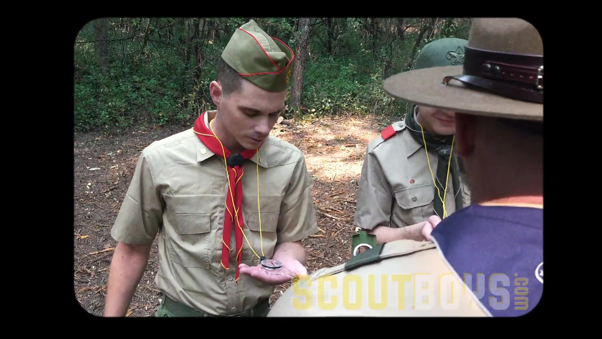ScoutBoys Muscle bear fucks twink Step sons in the woods