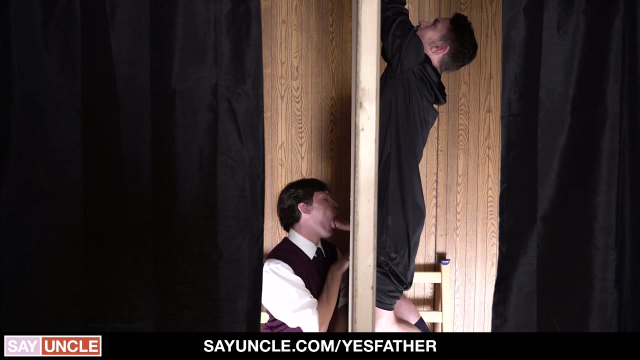 Catholic Boy Edward Terrant Confessing Sins To Priest