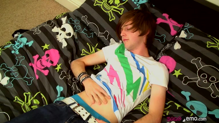Totally Cute Emo Boy Tyler Works His Boner - Tyler Archers Jerks Off