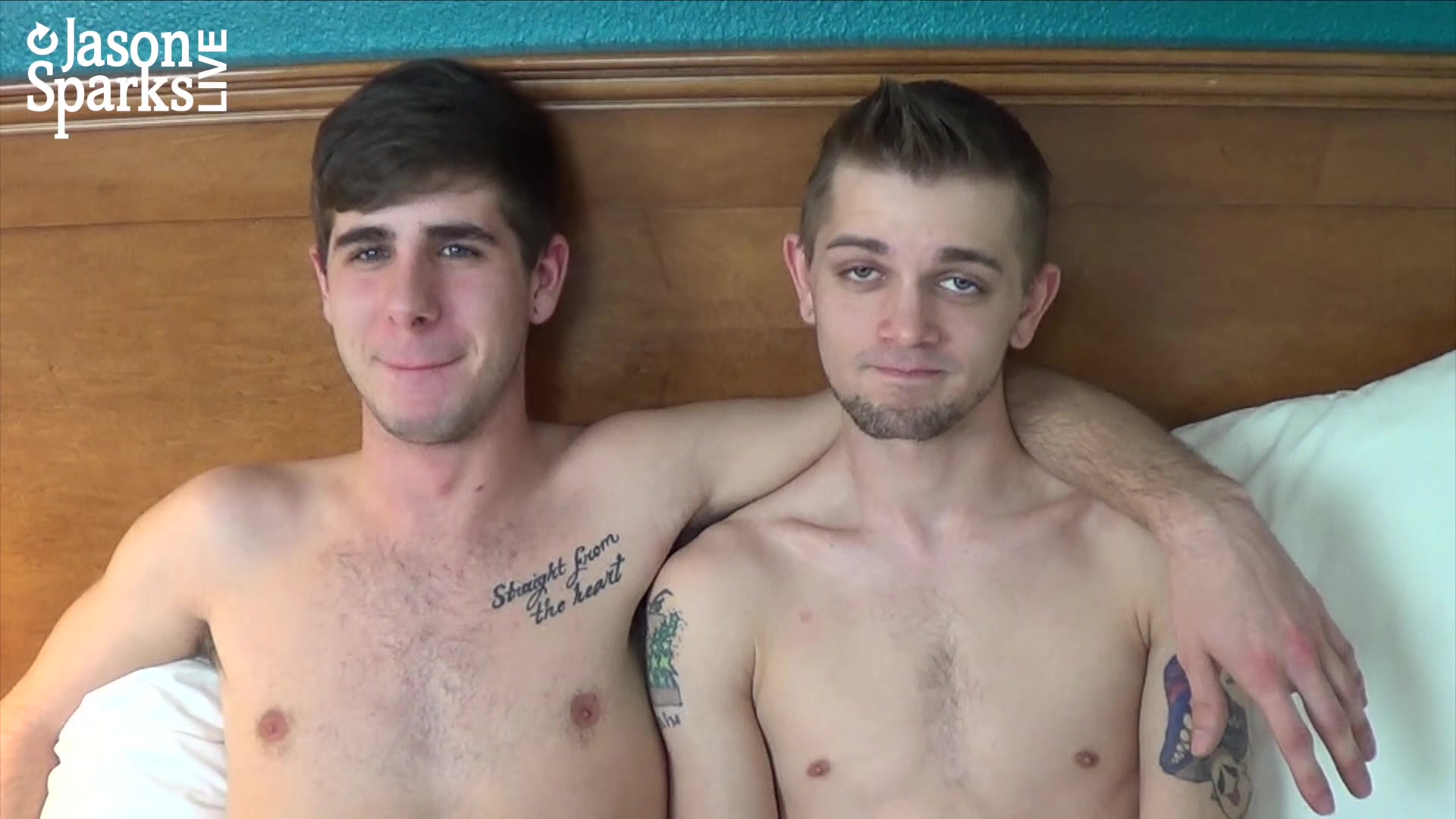 JasonSparksLive - Tattooed bottom fucked hard by cute jock
