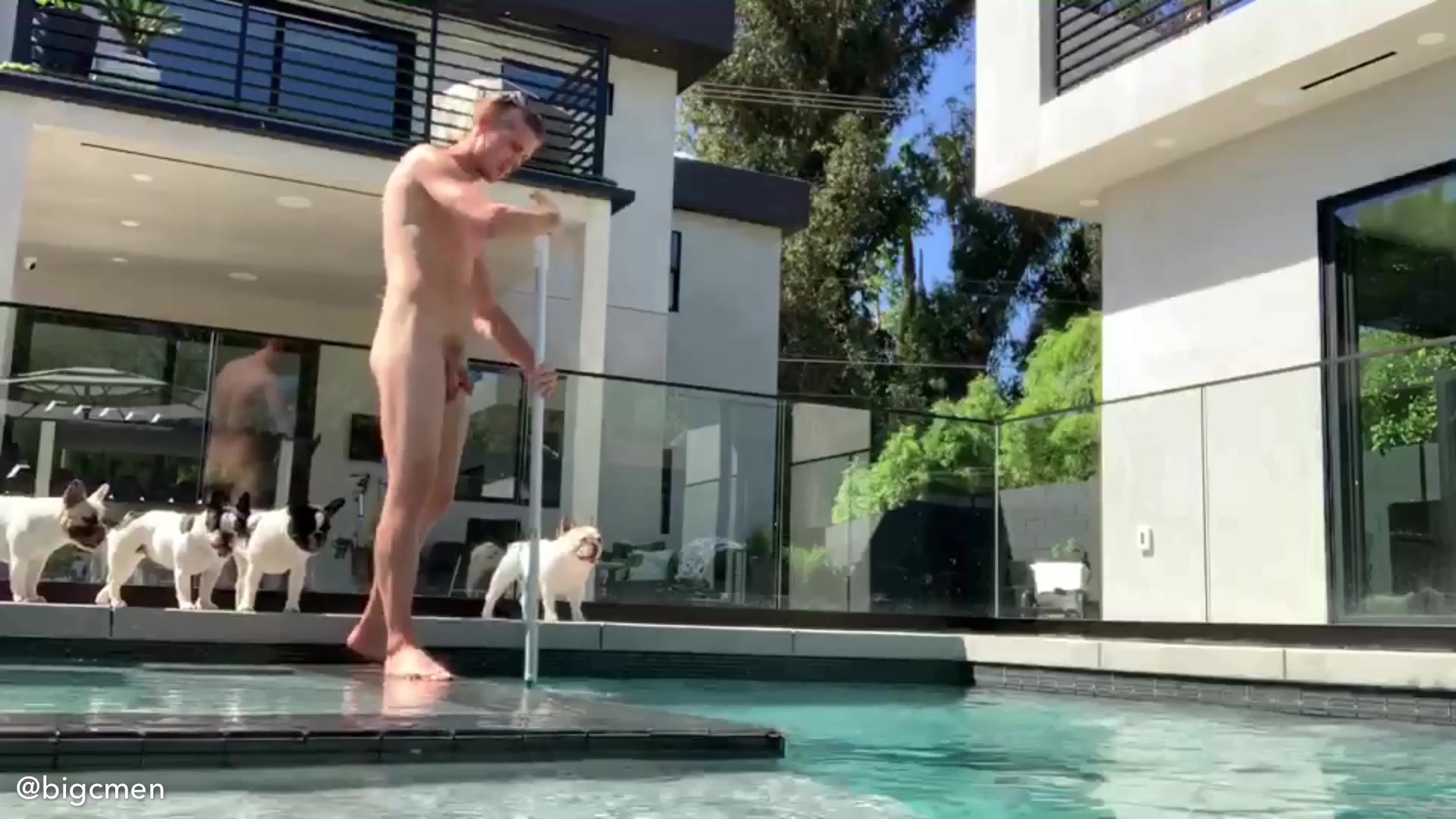 The Big C Men Cory & Jared Show Off & Play Poolside With Their New Friend