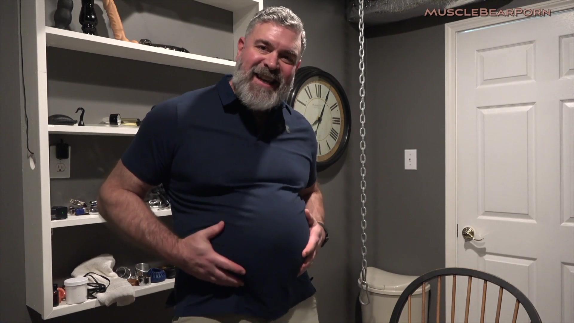 Muscle Bear Porn Big Step daddy Belly