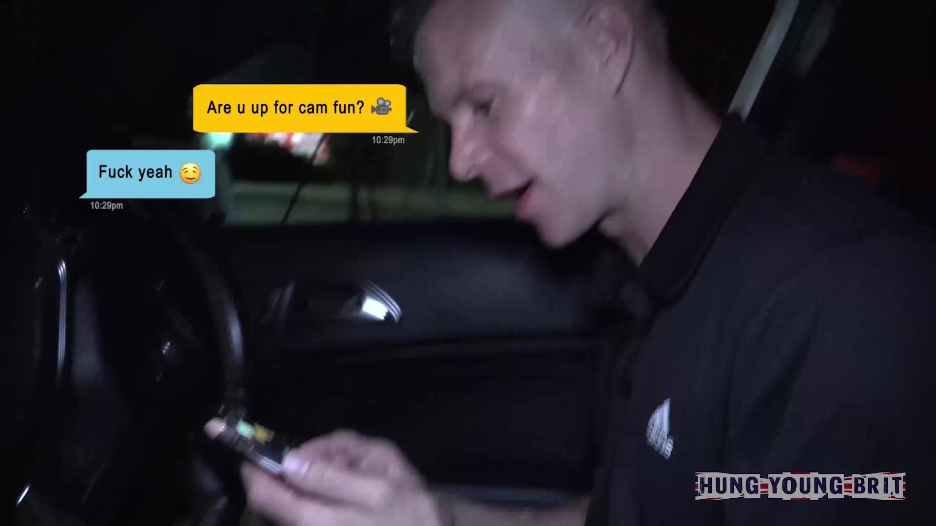 Hung Young Brit Drivingwith Josh