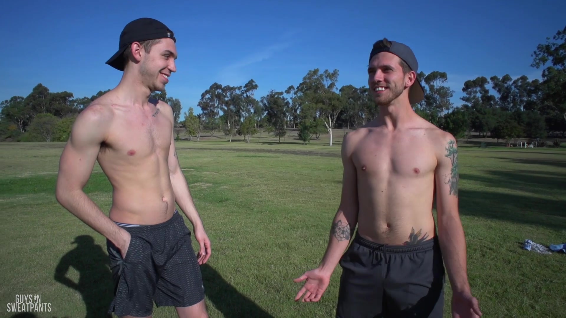 Guys In Sweatpants Ash Cums In Kaden