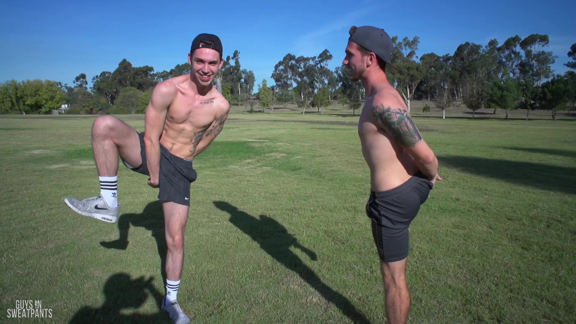 Guys In Sweatpants Ash Cums In Kaden