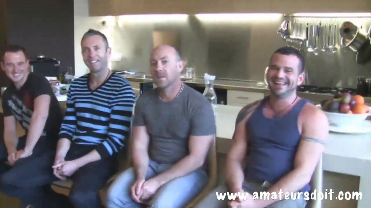 4 Way Blake, Ethan, Greg & Rhys 1 - AmateursDoIt