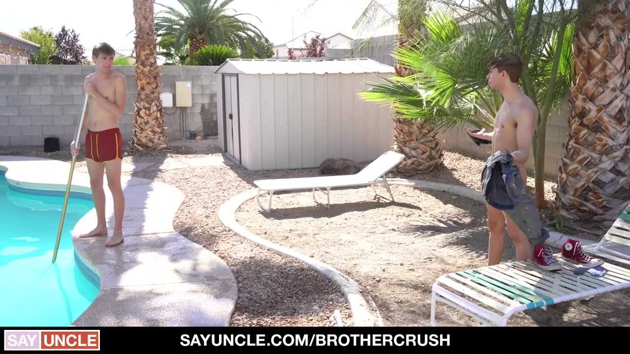 BrotherCrush - Step brothers Banging Each Other By The Pool