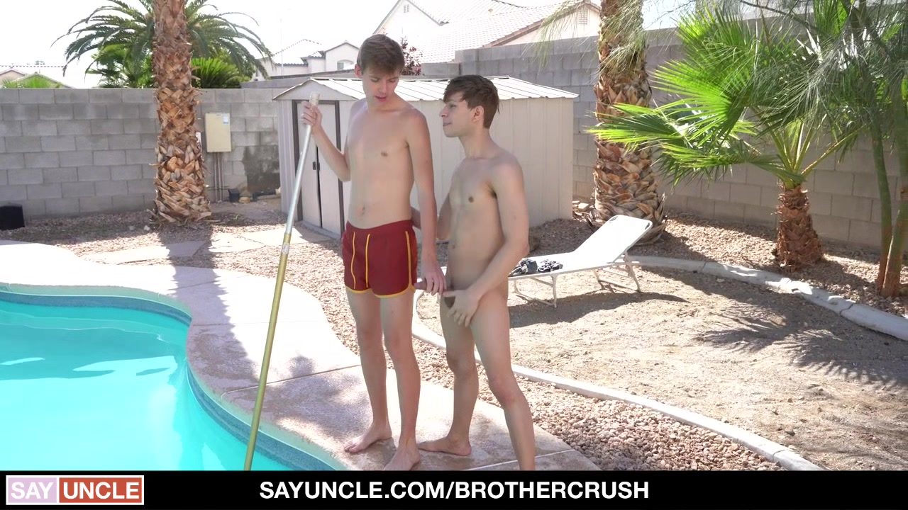 BrotherCrush - Step brothers Banging Each Other By The Pool