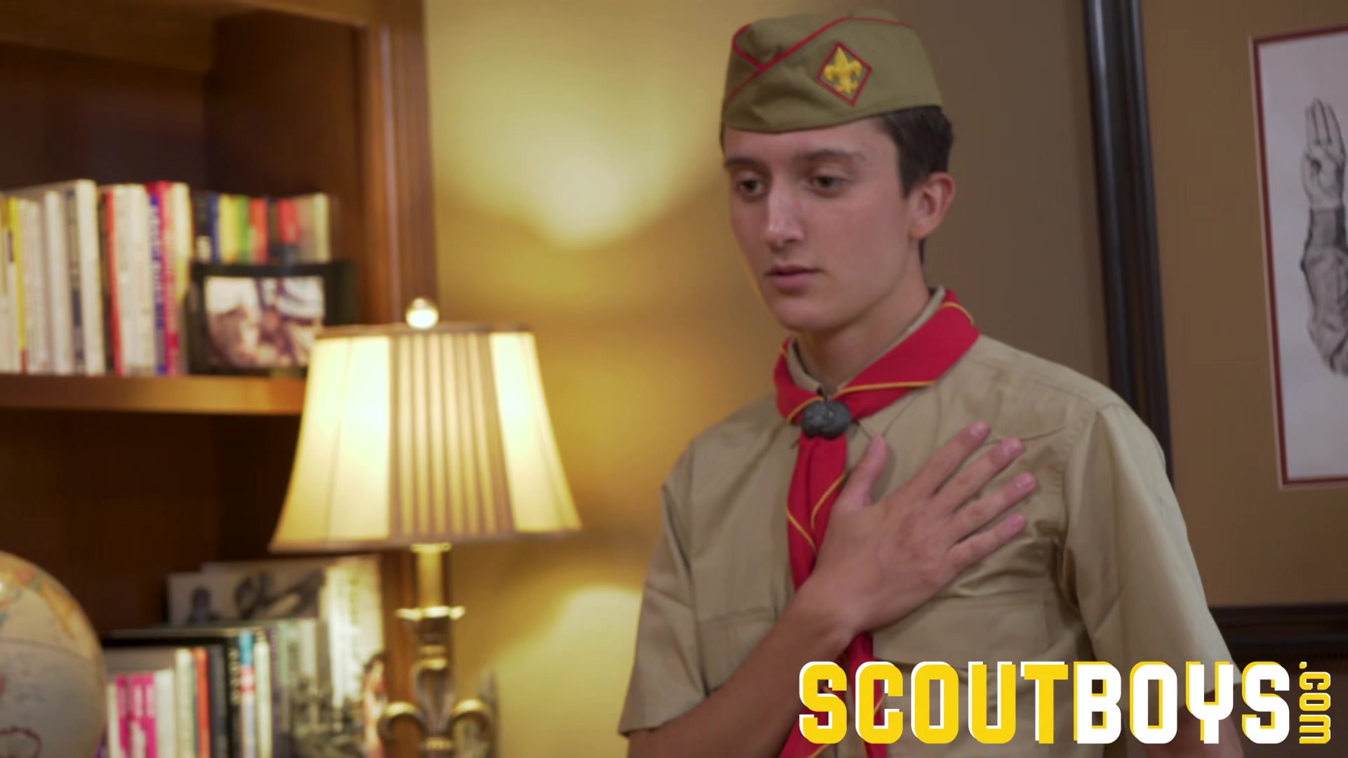 ScoutBoys - Scout gets fingered and cums for older scoutmaster