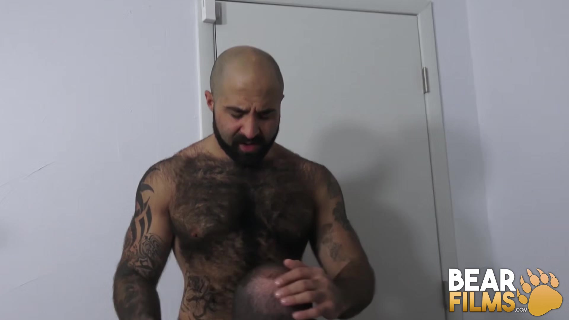 BEARFILMS Hairy Atlas Grant Bareback Hammered Inked Cub