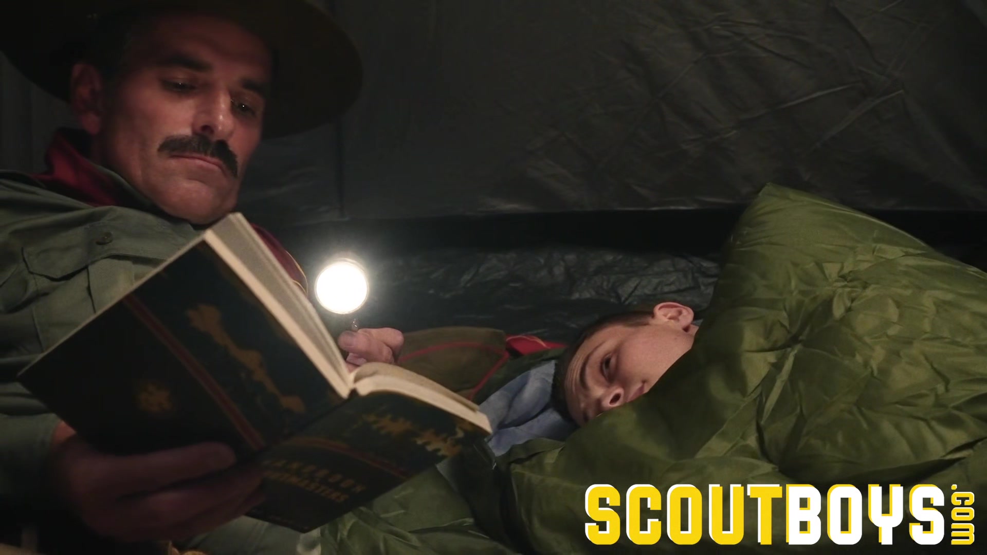 ScoutBoys Austin Young fucked outside in tent by older Step daddy
