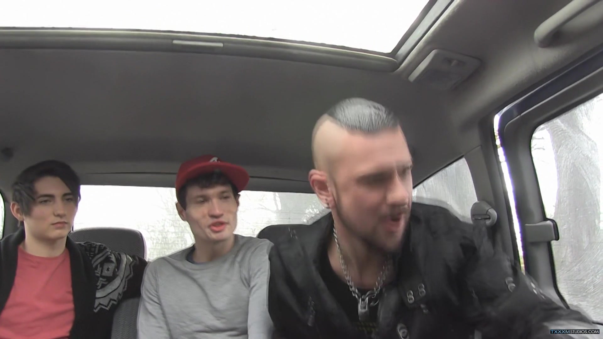 Raw Lads Backseat Threesome - Jamie Lee, Kyle Dickson & Scott Davis