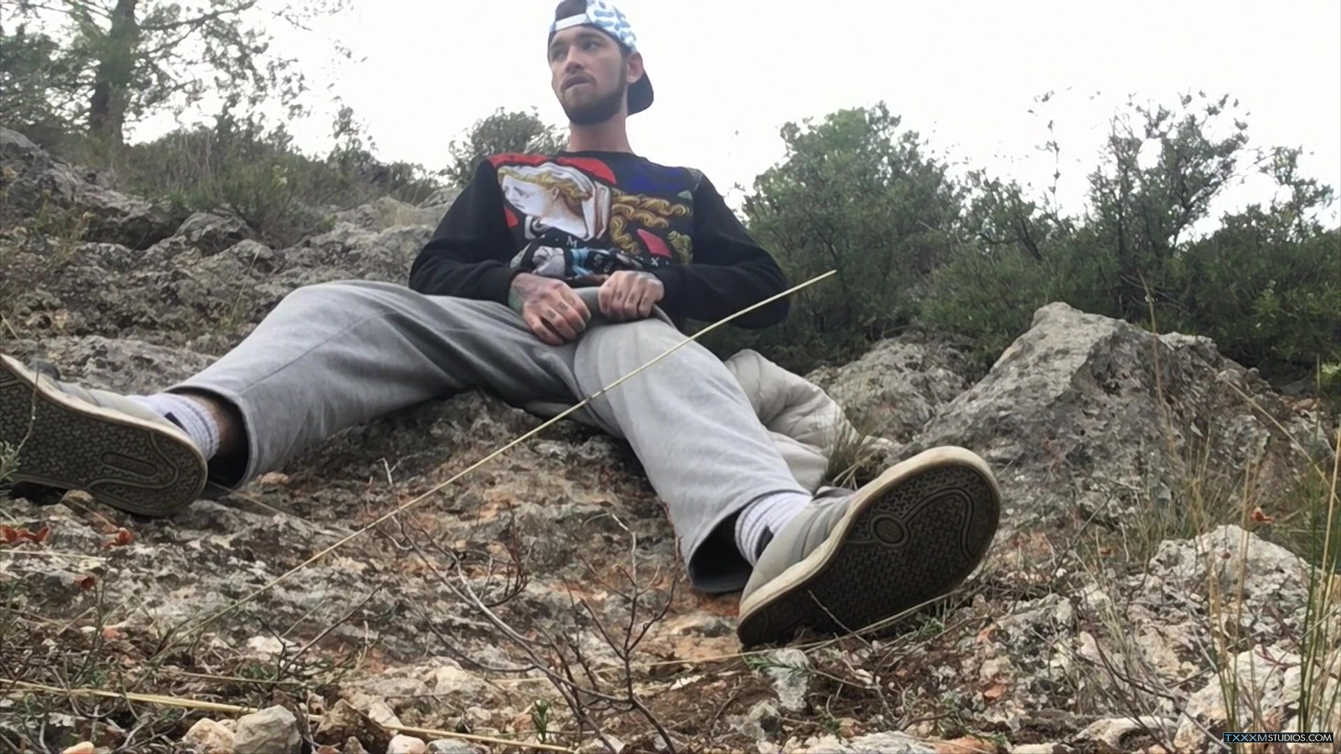 Shooting A Big Load Outdoors - Jacob Daniels