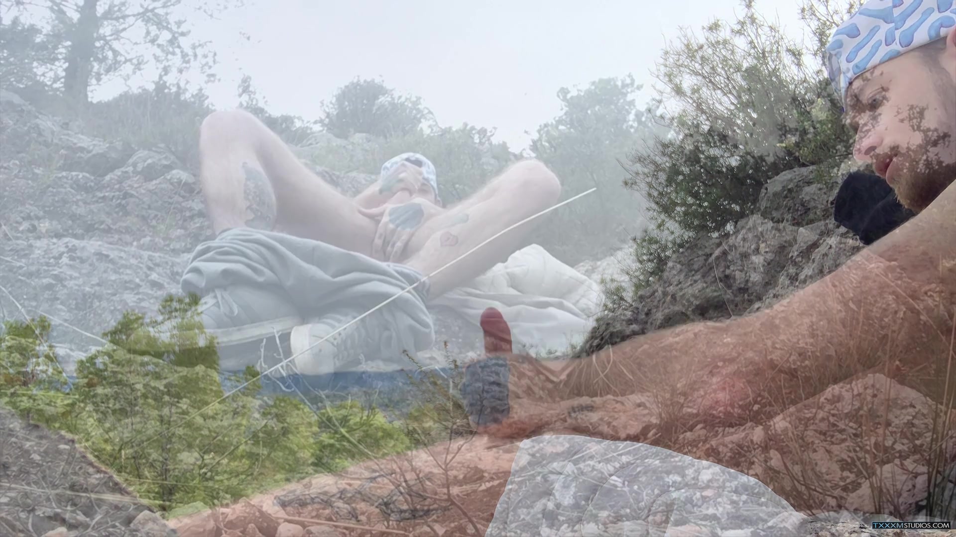 Shooting A Big Load Outdoors - Jacob Daniels