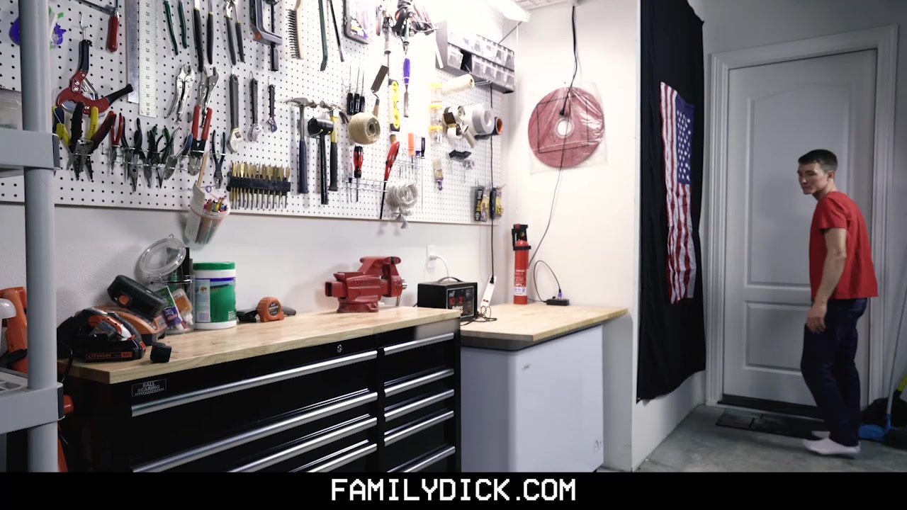 Tough Love For His Little Boy Chp 1: Step dad's Tool Bench - FamilyDick